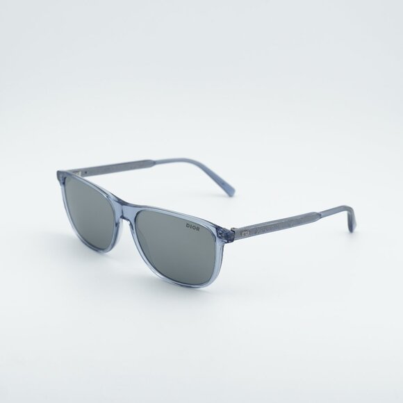 Dior INDIOR S3I 80A4 Sunglasses Blue Square Frame, Brown Lenses main image 6